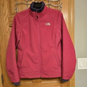 The North Face Soft Shell Fleeced Lined Jacket Pink/purple color size SMALL